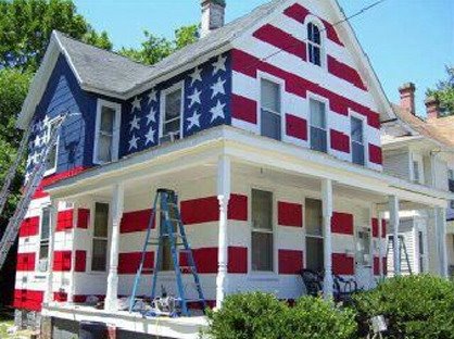 house usa flag